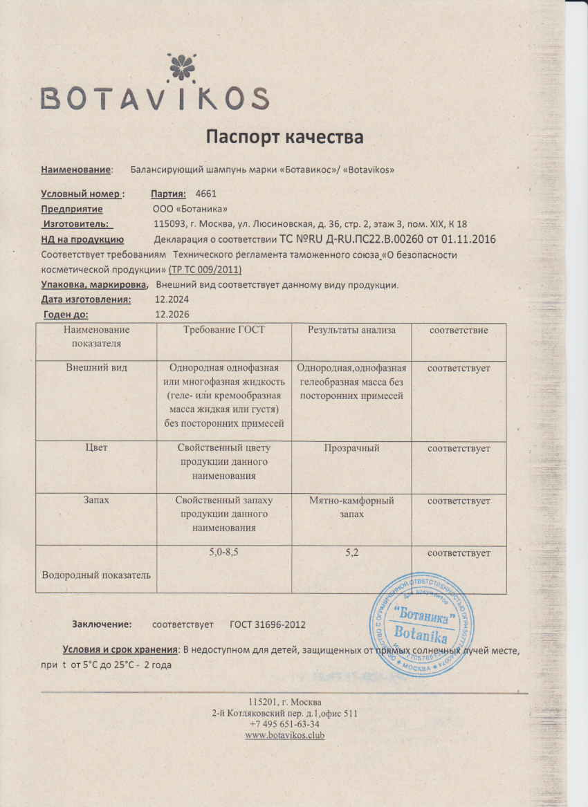 Паспорт №122024